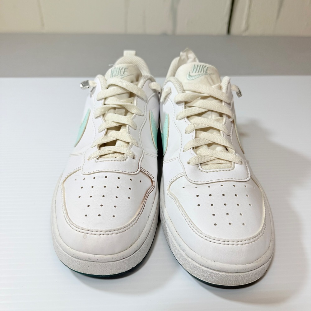 Nike Court Vision Low White Mint Green Swoosh Youth Sneakers Size 7Y DV5456-102